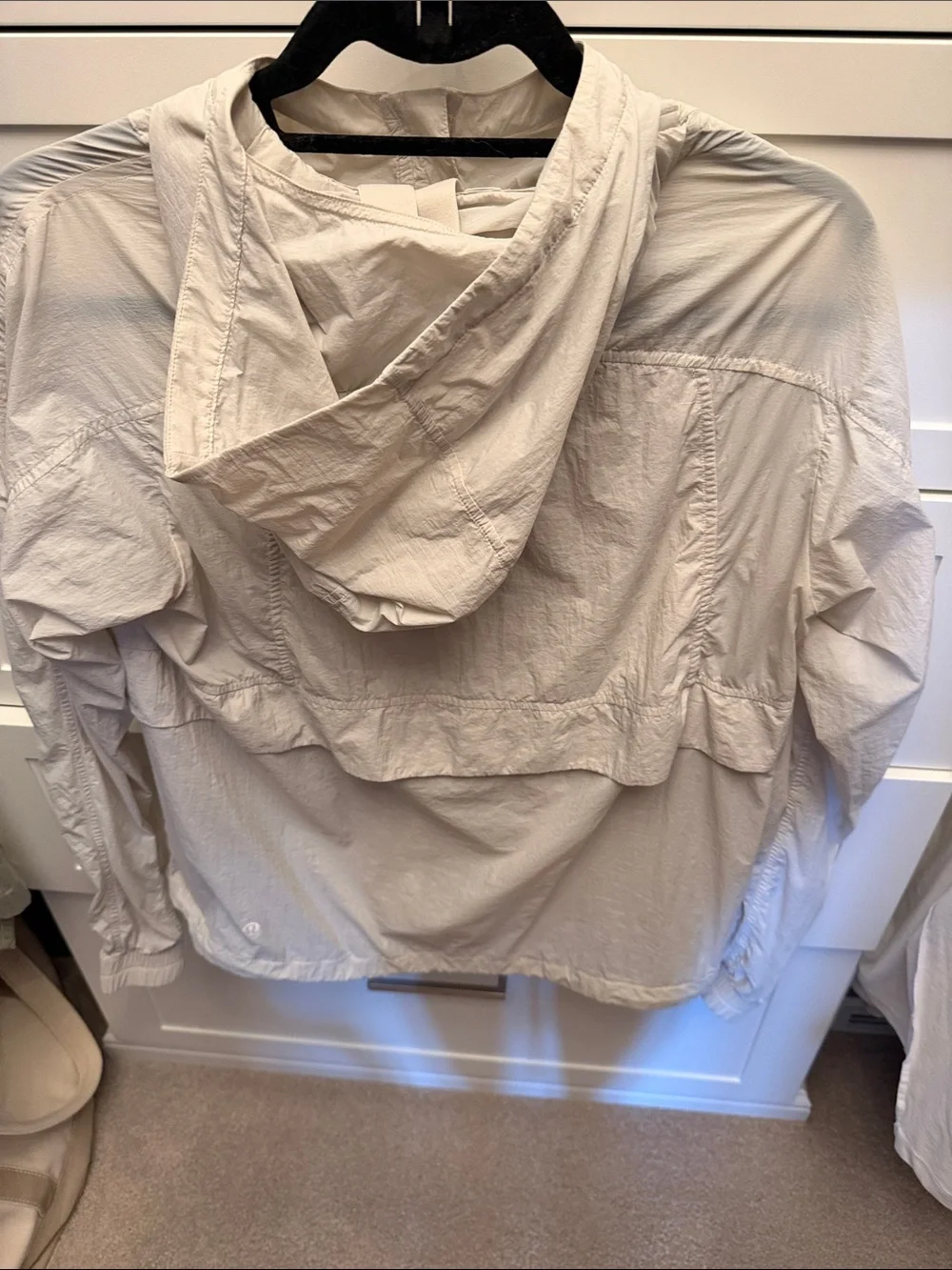 lululemon athletica Cream Lightweight packable windbreaker Jacket